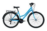 BİSAN SMİLE ŞEHİR BİSİKLETİ 44 CM V 26 JANT 7 VİTES AÇIK MAVİ SİYAH