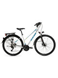BİSAN TRX 8300 CİTY ŞEHİR BİSİKLETİ 45 CM DİSK FREN 700C 27 VİTES MAT BEYAZ MAVİ