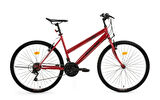 BİSAN DİSCOVER DAĞ BİSİKLETİ 34 CM V 24 JANT 21 VİTES METALİK KIRMIZI SİYAH