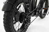 BİSAN E-FOLDING F2  ELEKTRİKLİ KATLANIR BİSİKLET 43 CM DİSK FREN 20 JANT 7 VİTES MAT SİYAH SARI
