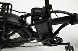 BİSAN E-FOLDING F2  ELEKTRİKLİ KATLANIR BİSİKLET 43 CM DİSK FREN 20 JANT 7 VİTES MAT SİYAH SARI