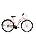 BİSAN BELLA-24 KADIN ŞEHİR BİSİKLETİ 46CM V 28 JANT 3 VİTES PUDRA PEMBE SİYAH