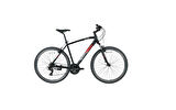 BİSAN TRX 8100-23 ERKEK ŞEHİR BİSİKLETİ 46CM V 28 JANT 21 VİTES MAT SİYAH KIRMIZI