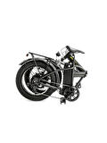 BİSAN E-FOLDING F2  ELEKTRİKLİ KATLANIR BİSİKLET 43 CM DİSK FREN 20 JANT 7 VİTES METALİK GRİ GRİ