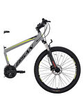 BİSAN COOPER DAĞ BİSİKLETİ 35 CM MD 26 JANT 21 VİTES AÇIK GRİ SİYAH SARI