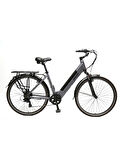 BİSAN MOON ELEKTRİKLİ BİSİKLET 47 CM V 700C JANT 7 VİTES METALİK GRİ SİYAH