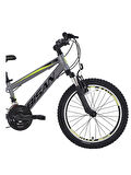 BİSAN COOPER ÇOCUK BİSİKLETİ 30 CM V 24 JANT 21 VİTES FÜME SİYAH SARI