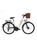 BİSAN CTX 6300 ŞEHİR BİSİKLETİ 46 CM DİSK FREN 28 JANT 21 VİTES BEYAZ KIRMIZI