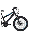 BİSAN COOPER ÇOCUK BİSİKLETİ 28 CM MD 20 JANT 21 VİTES MAT SİYAH MAVİ