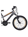 BİSAN COOPER ÇOCUK BİSİKLETİ 30 CM V 24 JANT 21 VİTES FÜME SİYAH TURUNCU
