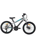 BİSAN COOPER ÇOCUK BİSİKLETİ 28 CM MD 20 JANT 21 VİTES AÇIK GRİ SİYAH MAVİ