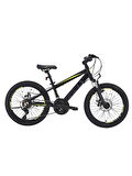 BİSAN COOPER ÇOCUK BİSİKLETİ 30 CM MD 24 JANT 21 VİTES MAT SİYAH SARI