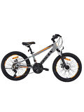BİSAN COOPER ÇOCUK BİSİKLETİ 28 CM MD 20 JANT 21 VİTES AÇIK GRİ SİYAH TURUNCU