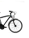 BİSAN COMET ELEKTRİKLİ BİSİKLET 52 CM V 28 JANT 21 VİTES PARLAK GRİ SARI
