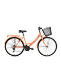 BİSAN LOTUS ŞEHİR BİSİKLETİ 34 CM V 24 JANT 21 VİTES MERCAN BEYAZ
