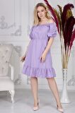 Kadın Beli Lastikli Tery Coton Elbise 4367/95