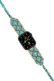 Hippi Charm Silver 38-40-41 mm Apple Watch Uyumlu Braided Band 