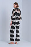 Ajurlu Kuşaklı Multi Kimono Hırka