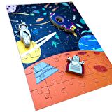 Alice & Grace Imaginory Uzay Temalı 3+ Yaş Büyük Boy Puzzle 48 Parça - 3 Figür