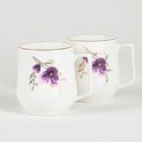 Evaliza Buket Mor Çiçek 2'li Mug 350 ml