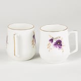 Evaliza Buket Mor Çiçek 2'li Mug 350 ml