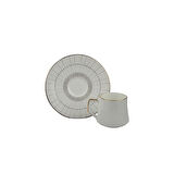 Evaliza Direction Lines 6 Kişilik Kahve Fincan Takımı 80 ml