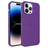 X-Level Heets Cover iPhone 14 Pro Max Uyumlu Mor Telefon Kılıfı