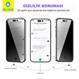3D Airbag iPhone 14 Pro Uyumlu Kenar Darbelere Dirençli Aparatlı Tam Kavrayan Cam Ekran Koruyucu