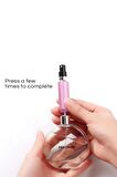 Cep Parfüm Şişesi 5 ml Doldurulabilir Atomizer - 12 Adet Siyah