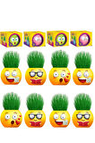 Çim Adam 12 Adet Yeni Nesil Kutulu Emoji Şekiller Parti Hediyelik Okul Öğrenci Karne Hediyeleri