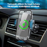 Woyax by Deji Kablosuz Şarjlı Kancalı Araç İçi Telefon Tutucu 15W - Havalandırma Araba Telefon Tutacağı