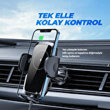 Woyax by Deji Kablosuz Şarjlı Kancalı Araç İçi Telefon Tutucu 15W - Havalandırma Araba Telefon Tutacağı