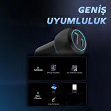 Woyax Araç Şarj Aleti Çakmaklık Type-C + USB Girişli Kablolu Set 38W