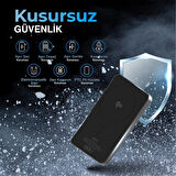 Woyax Magsafe Powerbank 5000 mAh QI2 Siyah Renk 20W Hızlı Taşınabilir Şarj Cihazı