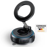 Woyax MagSafe Uyumlu 360° Mıknatıslı Ayarlanabilir Araç İçi Telefon Tutucu Kilitli Vakumlu Masa Dolap Cam