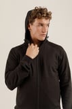 Airlife Saturn UR7 Pro I Tam Boy Fermuarlı Erkek Kapüşonlu Sweatshirt Siyah