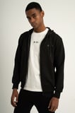 Airlife Sports Club SZ 3 Erkek Kapüşonlu Tam Boy Fermuarlı Sweatshirt Siyah