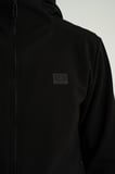 Airlife Foursquare Erkek Kapüşonlu Tam Boy Fermuarlı Sweatshirt Siyah