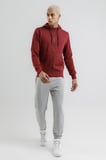 Airlife Sportswear Erkek Kapüşonlu ve Tam Boy Fermuarlı Sweatshirt Bordo