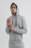 Airlife Sportswear Erkek Kapüşonlu ve Tam Boy Fermuarlı Sweatshirt Gri