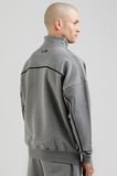 Airlife Sportswear Erkek Dik Yakalı ve Yarım Fermuarlı Sweatshirt Titanyum