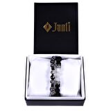 JTKB19091 JANTİ AQUAMARIN AKİK LAV DOĞAL TAŞLI KOMBİN BİLEKLİK