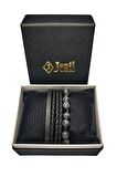 JTKB21002 JANTİ DOĞALTAŞ ve DERİ KOMBİN BİLEKLİK