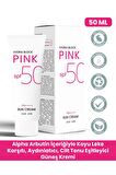 PROCSIN Hydra Block Pink (Renkli) Spf 50+ Aydınlatıcı + Alpha Arbutin Leke Karşıtı Güneş Kremi PA++++