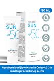 PROCSIN Hydra Block SUN Spf 50+ Leke Karşıtı + Rosabora Cilt Isısı Düşürücü (Yatıştırıcı) Güneş Kremi PA++++
