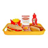 Oyuncak Barbekü ve Fast Food Seti - Mangal ve Tepsili Burger