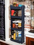 Technow Motek Modern 4'lü Banyo/Mutfak/Oda Organizer Raf 