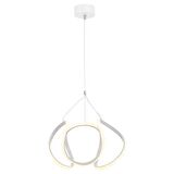 1666-1 B Led Tekli Beyaz Avize