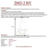 2002-2 BY Led Beyaz Avize