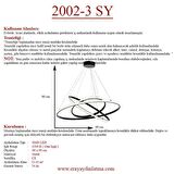 2002-3 Siyah Led Avize